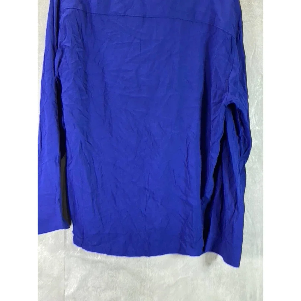 And Now This Men's Blue Regular-Fit Button-Up Long-Sleeve Shirt SZ 2XL - Picture 6 of 13